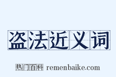 盗法近义词是什么意思的图片